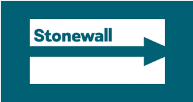 Stonewall logo linking to the Stonewall website in a new window.